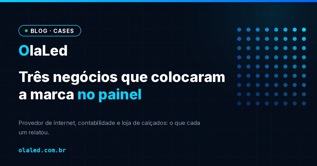 Capa do artigo: três negócios que colocaram a marca no painel